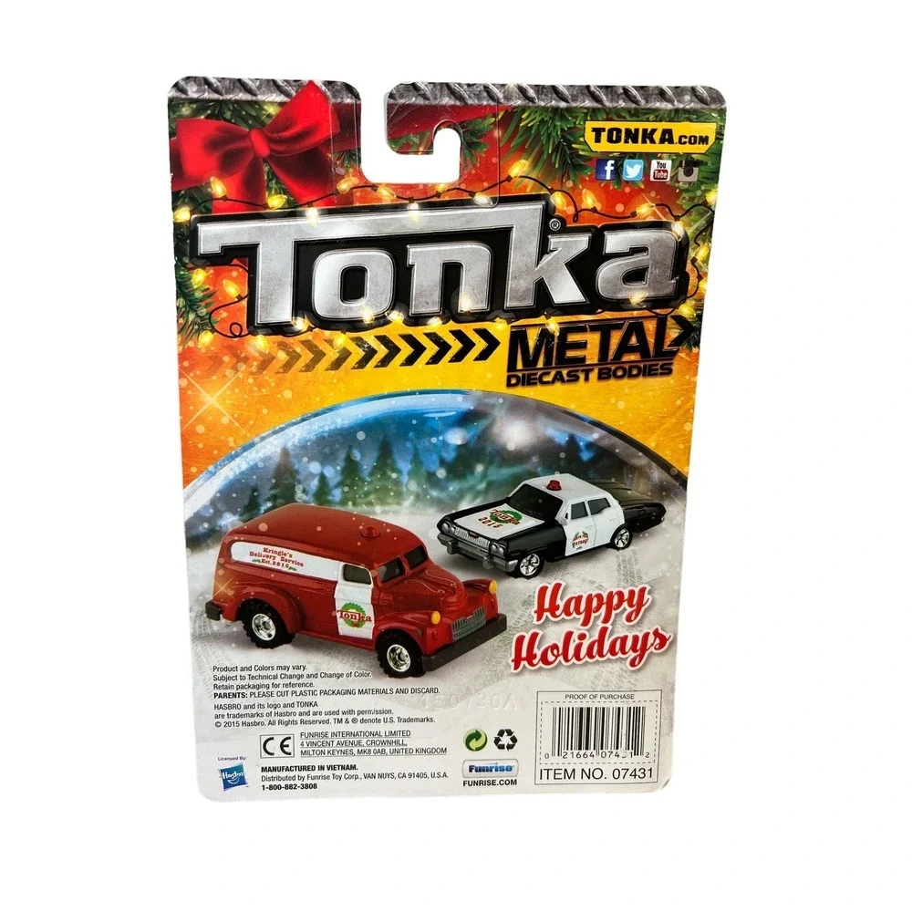 NEW Tonka Metal Diecast Bodies VINTAGE‎ POLICE CRUISER, Holiday Collection